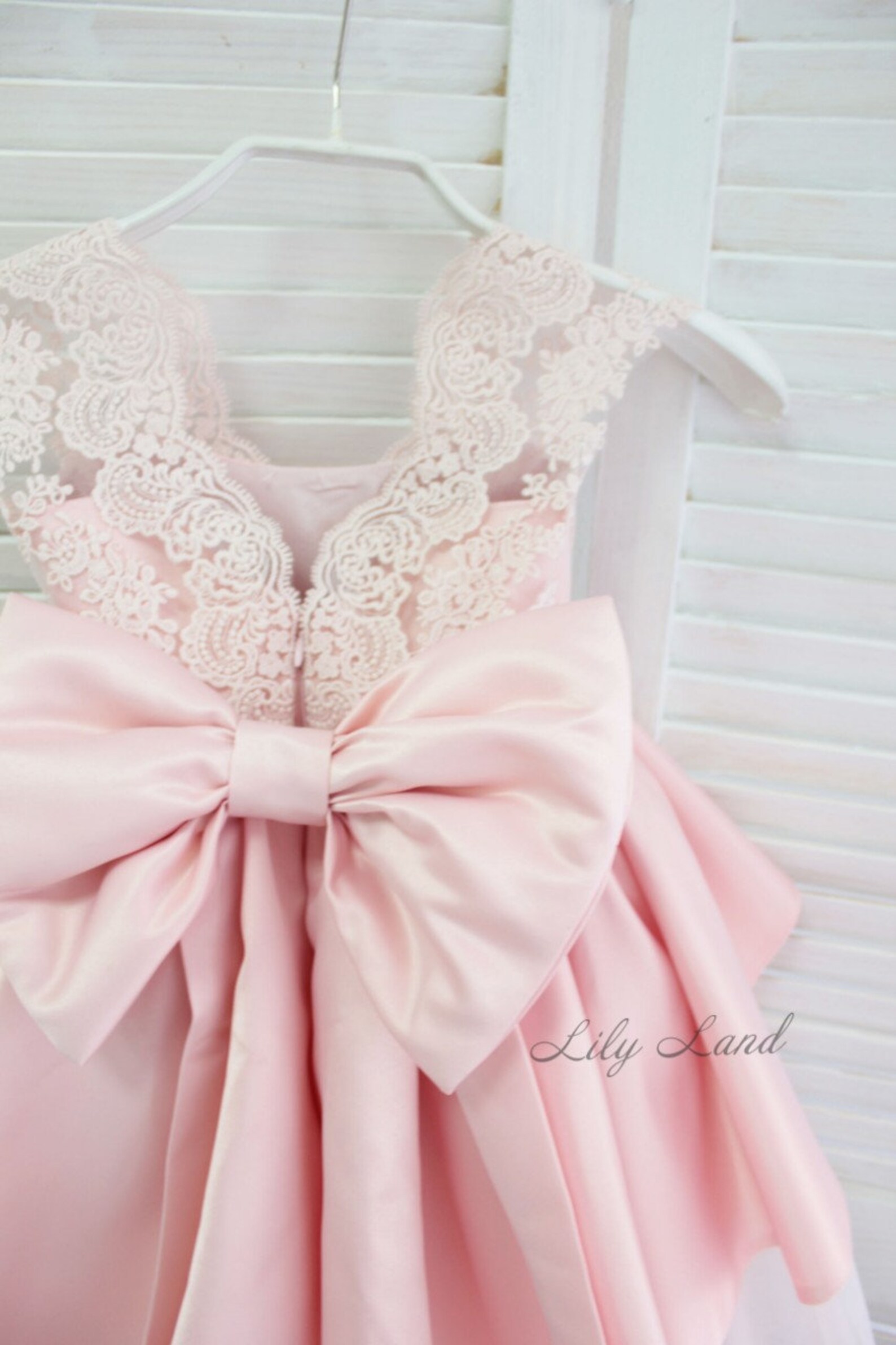 Blush Pink Flower Girl Dress Size 9 12 18 Months Pink Flower Etsy