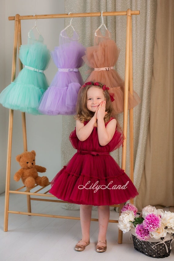 knee length tutu dress Pink Tulle Knee Length Homecoming Dress, Sweet 16 Dresses For Teens, MH237 Musebridals