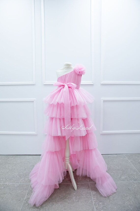 junior princess dresses Princess Junior Bridesmaid Dresses,Ruffled Girl Dress,Ball Gown Flower Girl Dress,JB00013, J6 / Purple