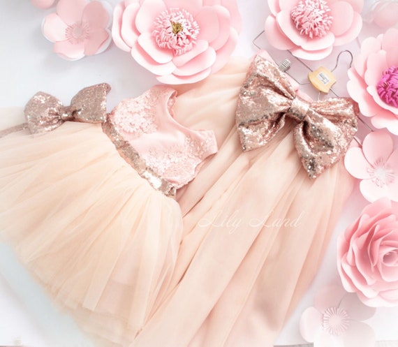 rose gold dress baby