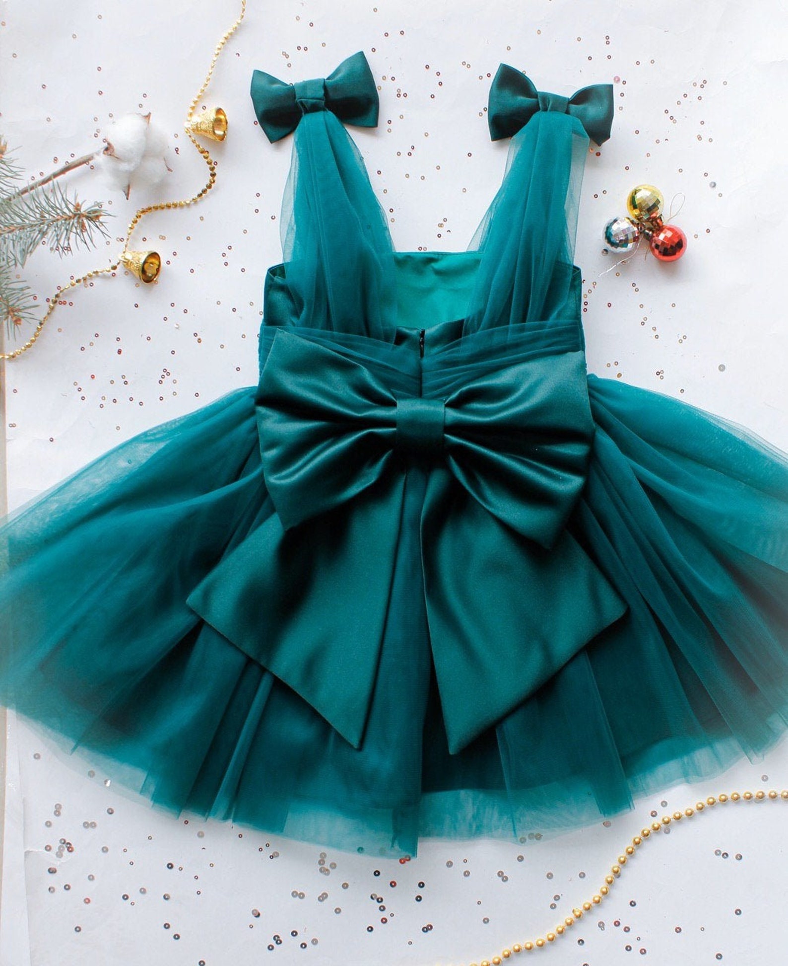 Emerald Green Christmas Dress for Baby Cute Baby Girl Dress Etsy