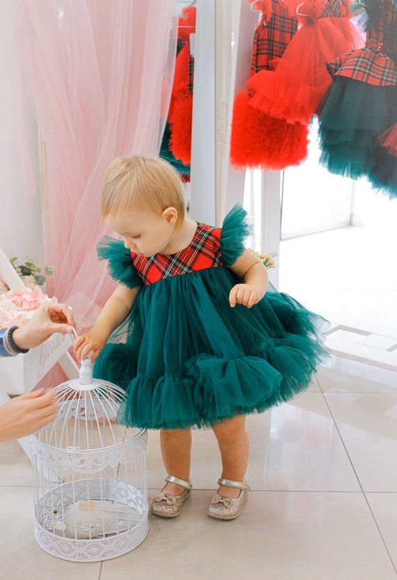 emerald christmas dress