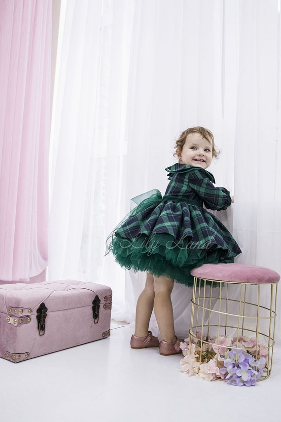 slim fit dress slacks All I Want Green Tartan Plaid Midi Dress, Small - The Mint Julep Boutique main image 1