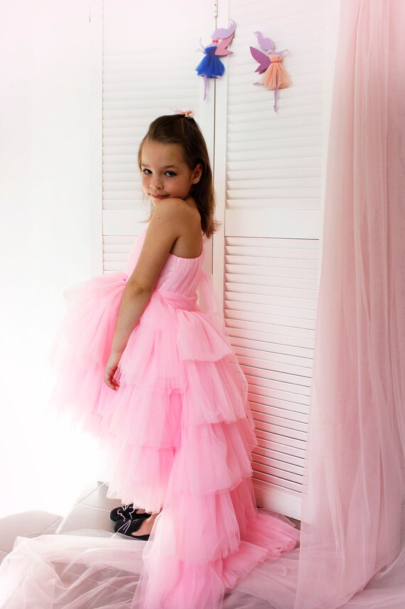 one shoulder dress for baby girl