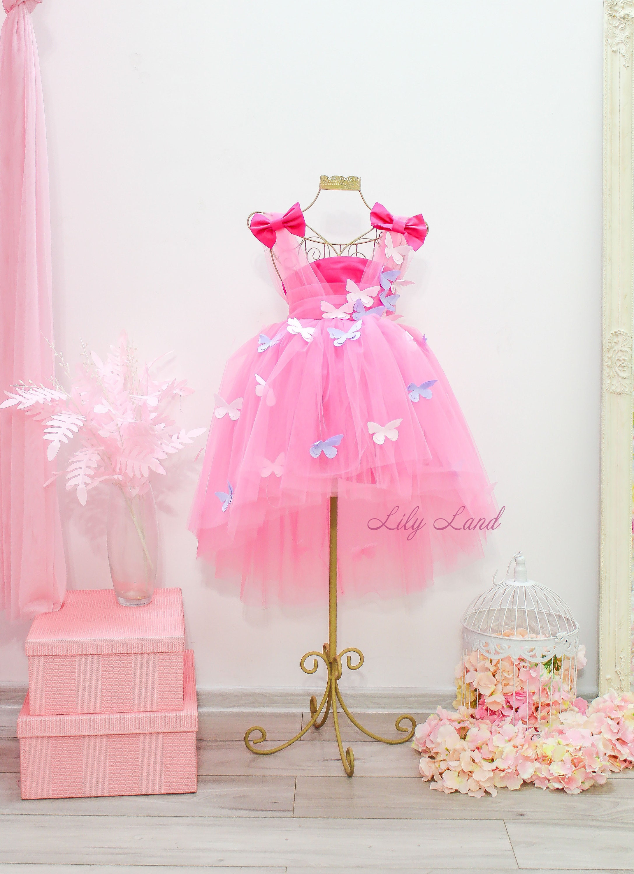 Dress For Baby Girl In Butterfly Printed Design main image 0