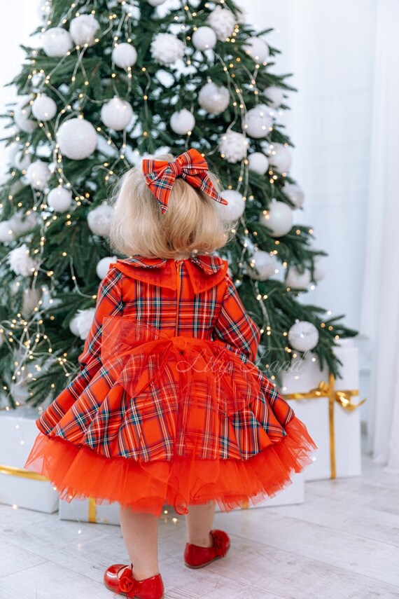 white christmas dresses The Walton Plaid Midi Dress by Mud Pie – Women's Clothing Boutique main image 0