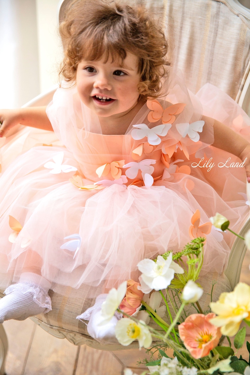 First Birthday Dress Butterfly Style Baby Girl Butterfly Etsy