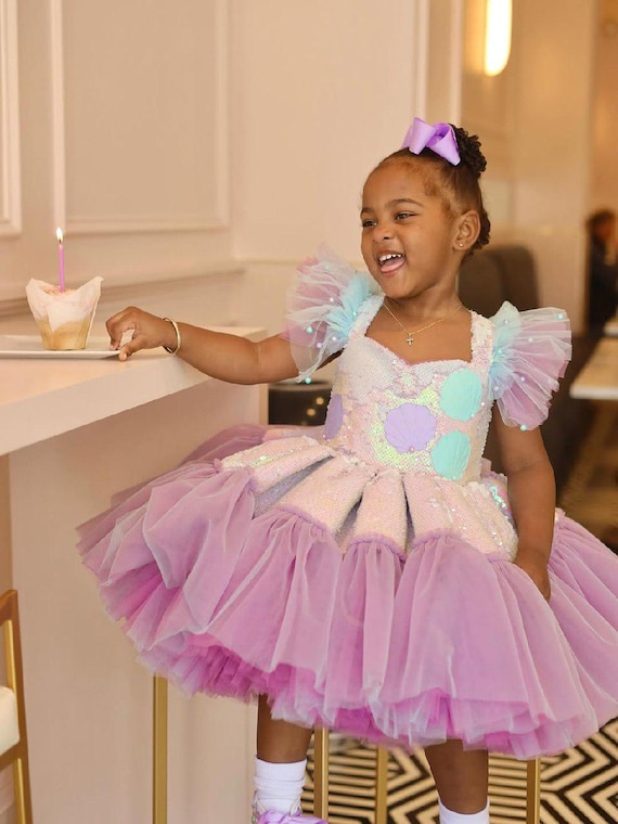 Purple Mermaid Theme Party Costume, Toddler Birthday Outfit, Starfish Girl Tutu Dress Special Occasion, Baby Cake Smash Princess Fairy Dress Purple Mermaid Theme Party Costume, Toddler Birthday Outfit, Starfish Girl Tutu Dress Special Occasion, Baby Cake Smash Princess Fairy Dress