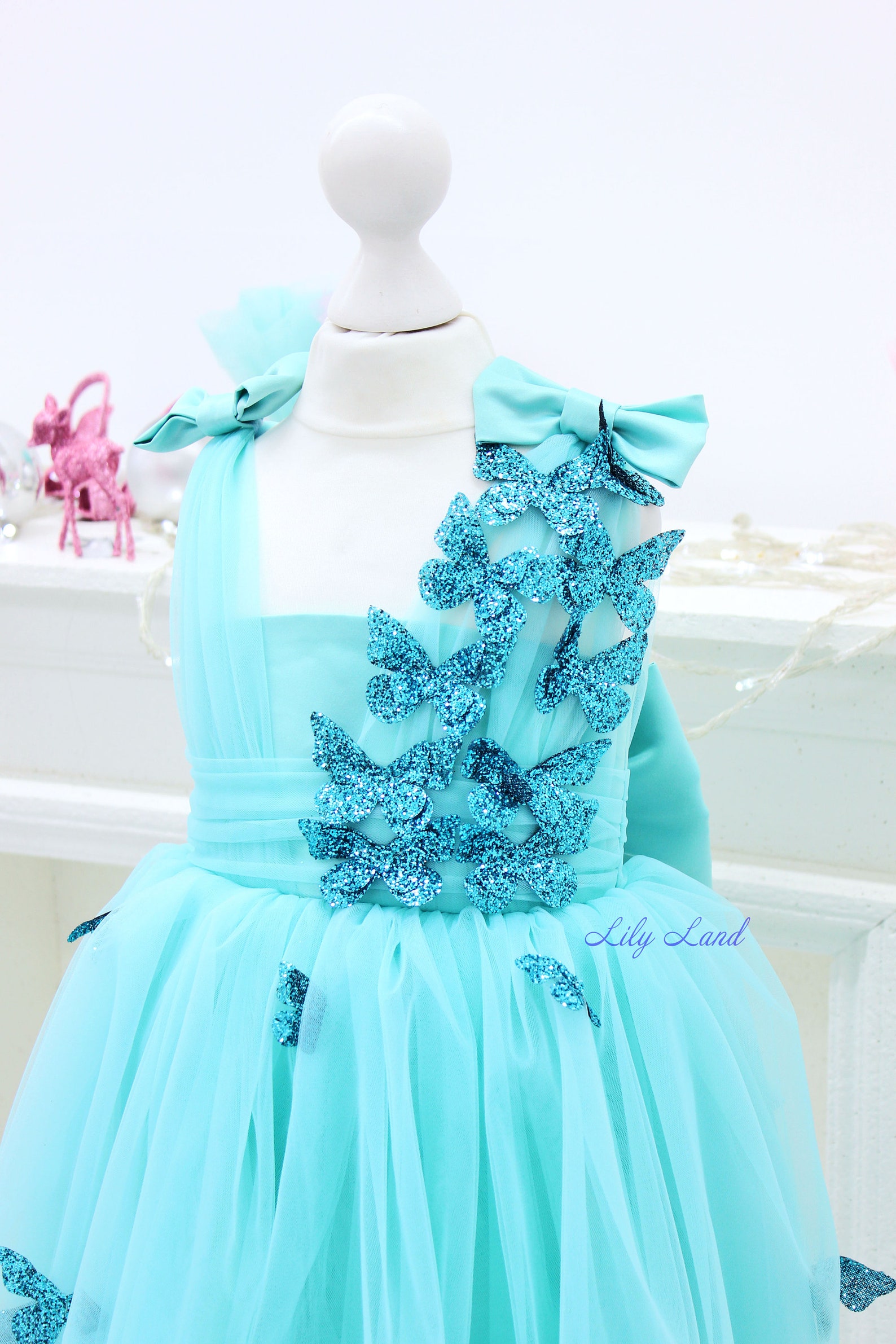 Butterfly Baby Dress With Sparkling Butterflies Butterfly Etsy