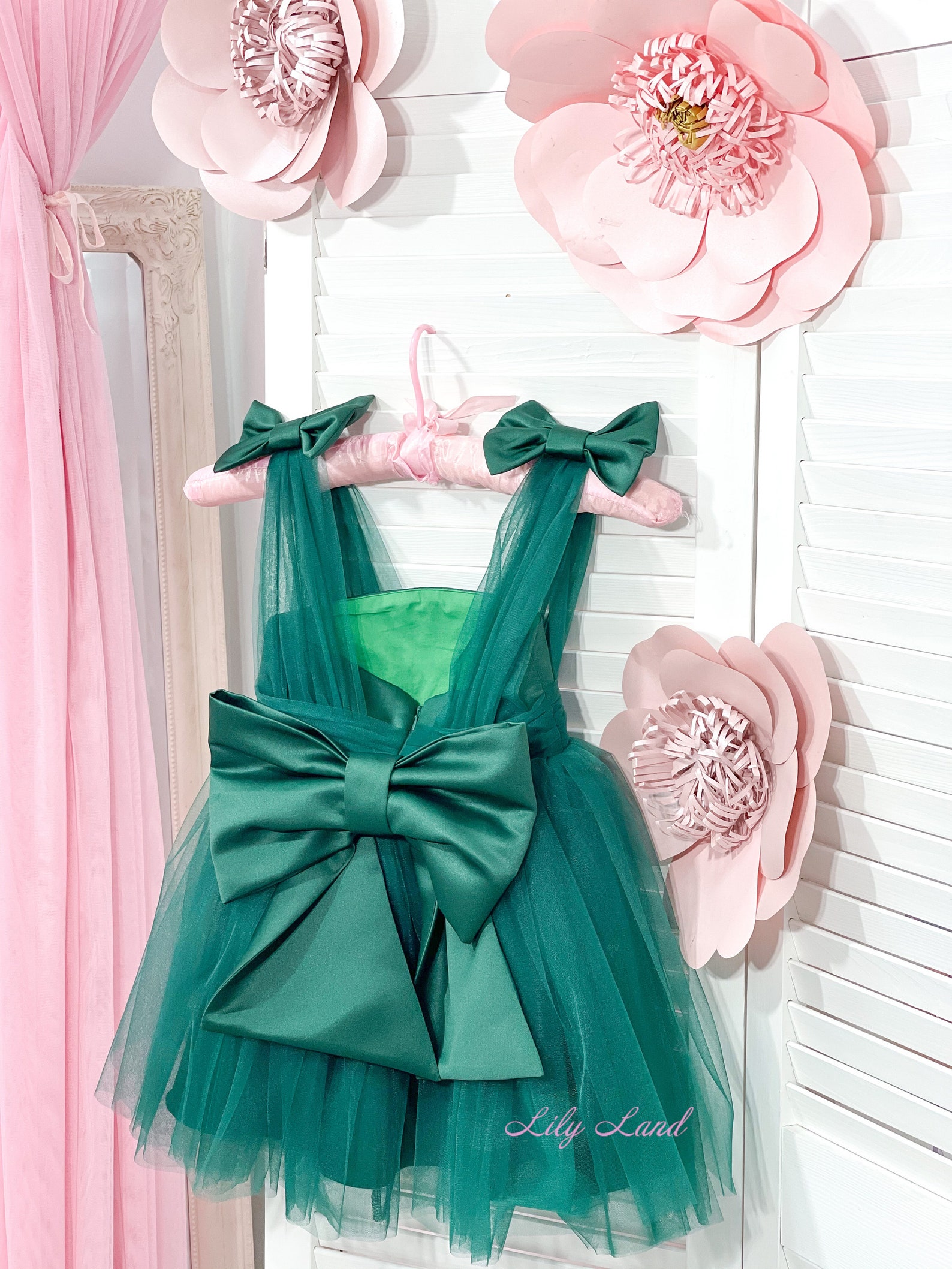 READY TO SHIP Emerald Green Pageant Dress First Birthday Baby Etsy