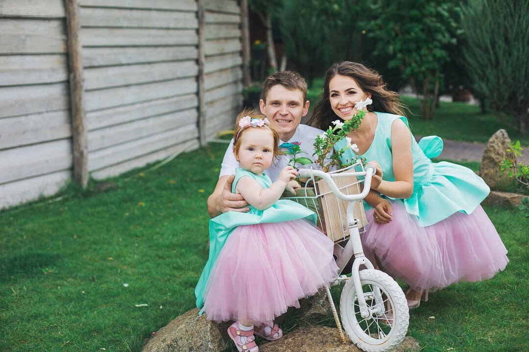 First Birthday Dresses Matching Outfits 