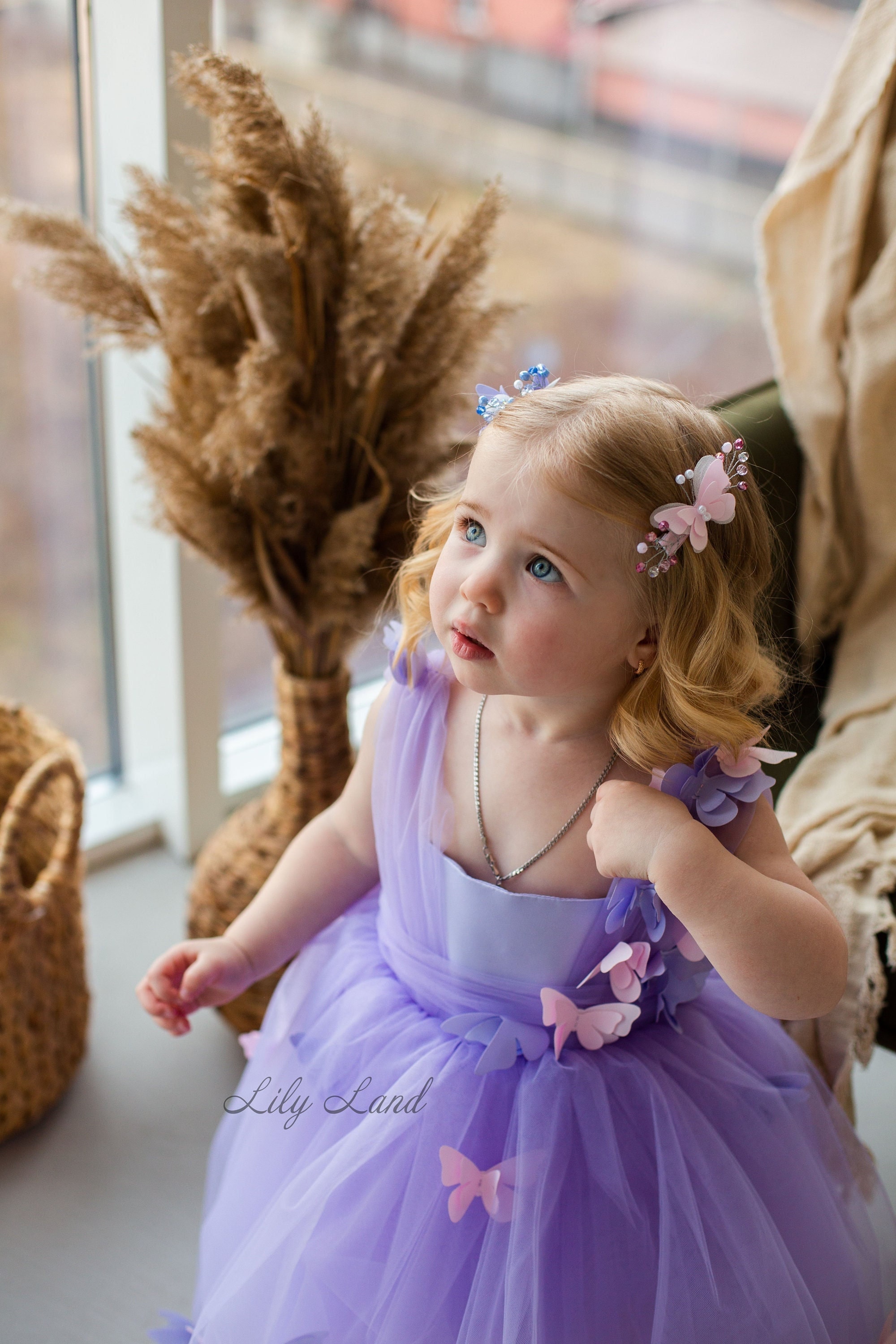 Butterfly Hair Pin Clips, Cute Wedding Baby Girl Hair 