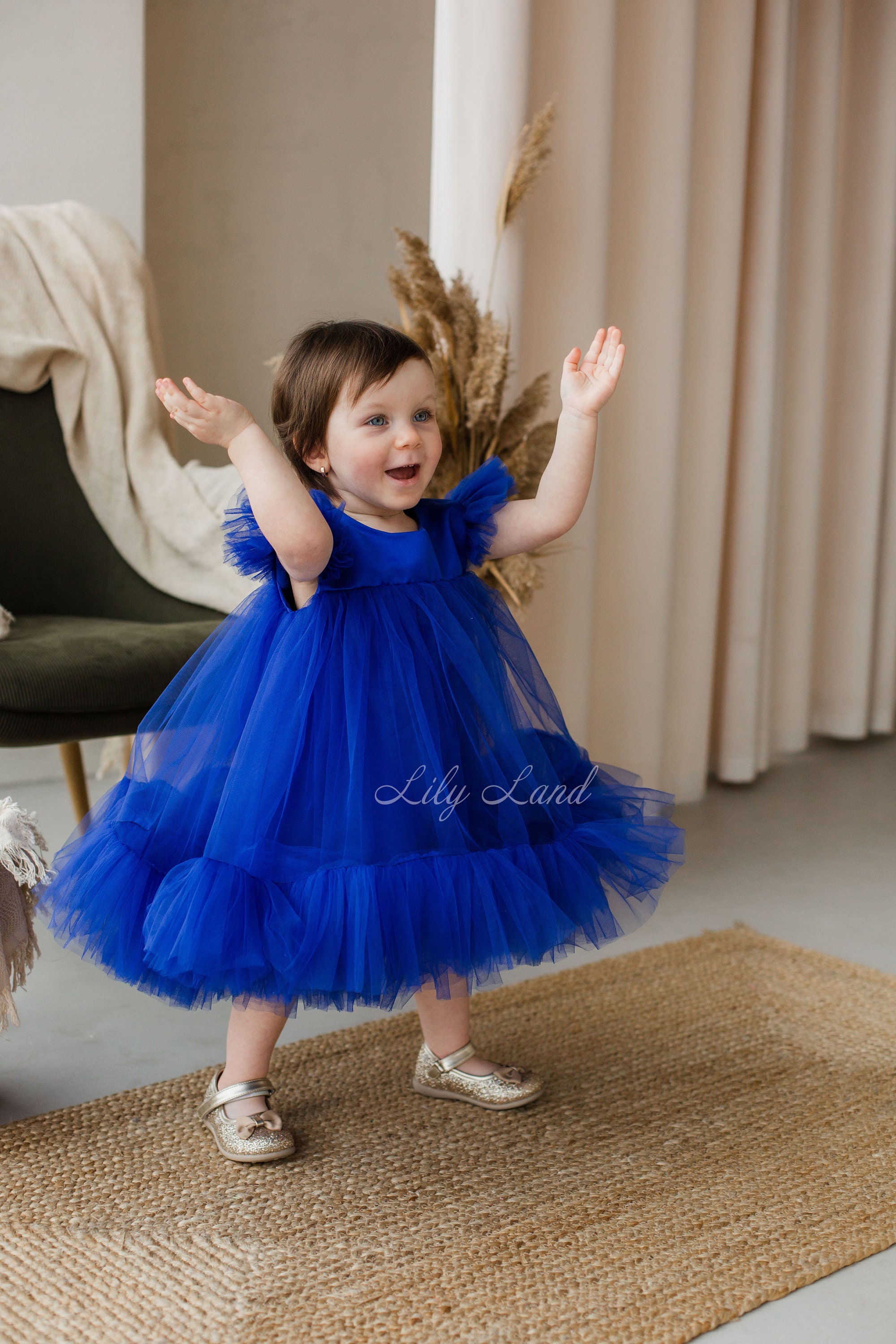 Vestido De fiesta corto De cumpleaños para mujer, tutú azul Extra hinchado,  volantes, manga corta, Túnica De noche, ropa Formal para niñas, Mini baile  De graduación