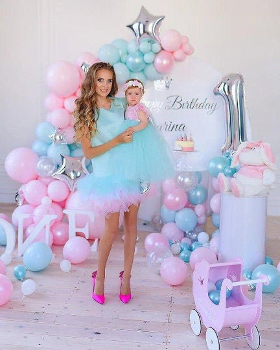 Matching Mom and Baby Dresses Birthday Matching Dresses Etsy