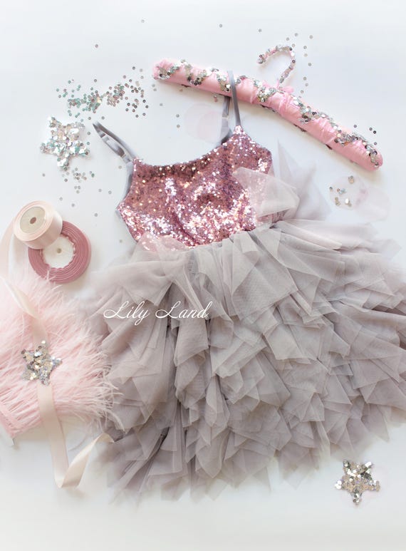 rose gold baby dress