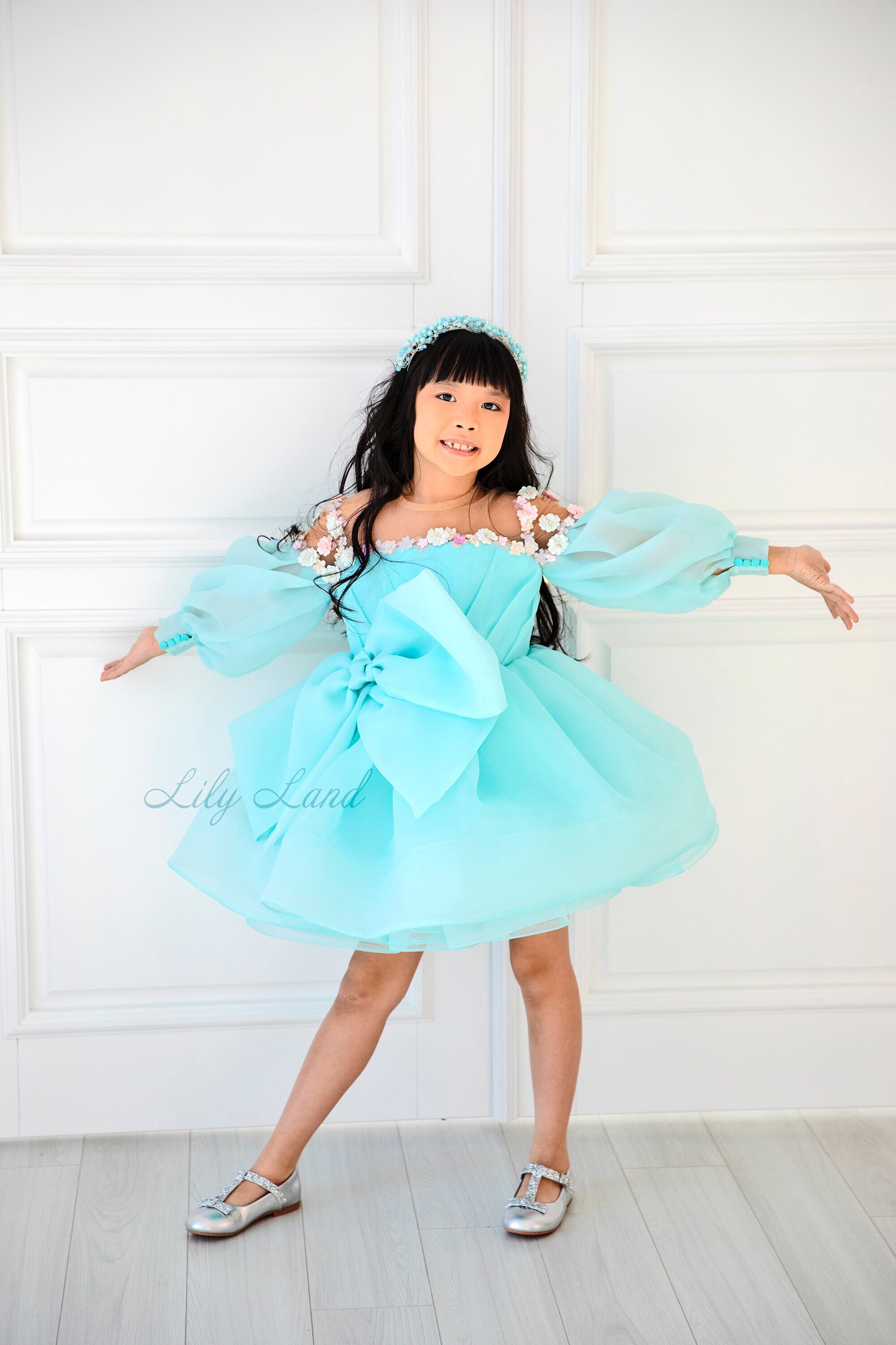 Turquoise Girl Dress Etsy