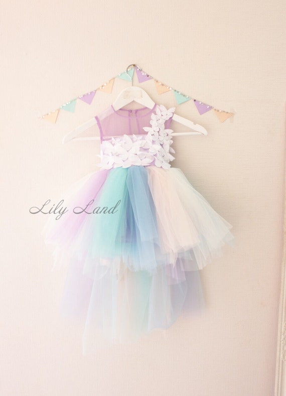 unicorn birthday dress girl