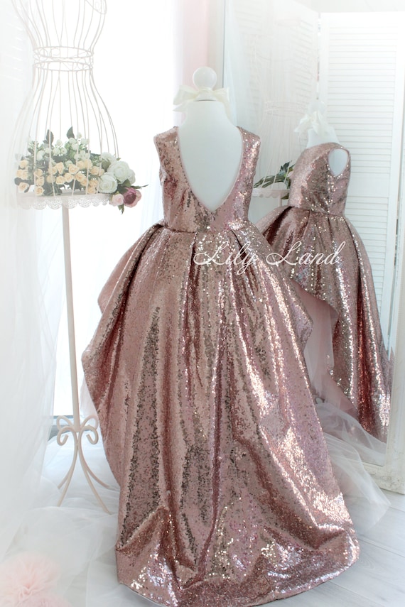 sequin girls dress