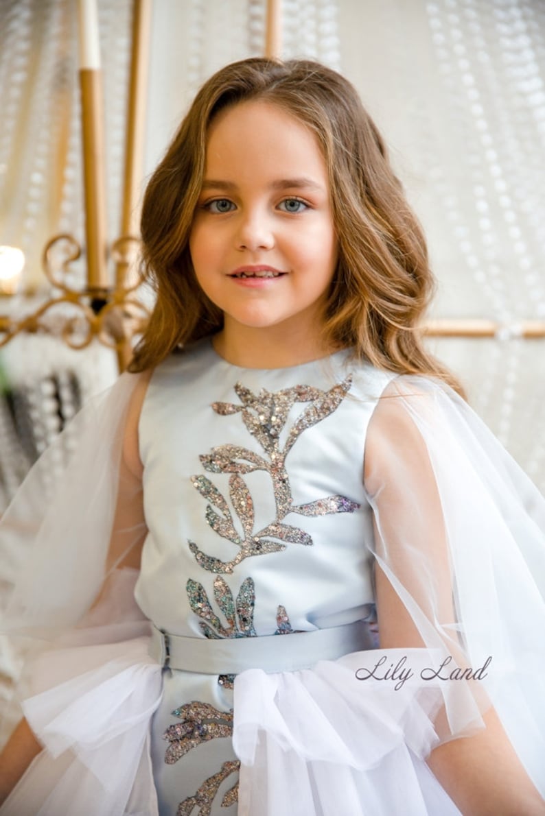 Flower Girl Dress Puffy Maxi Baby Girl Dress With Detachable Etsy