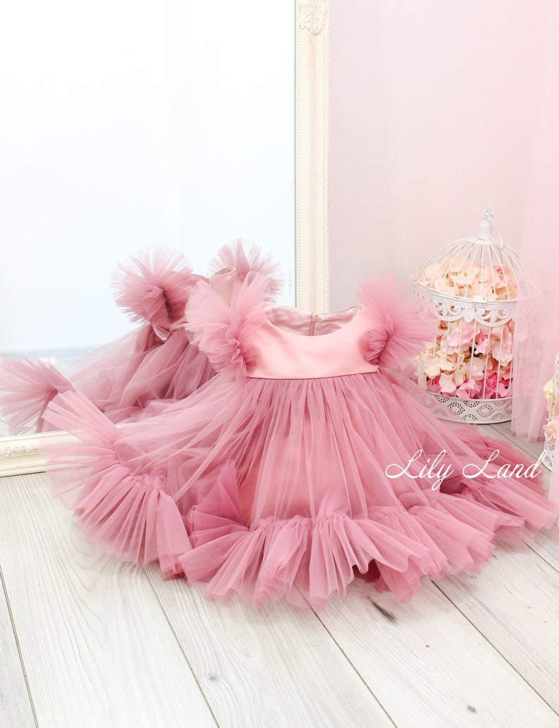 Tutu Baby Dress First Birthday Dress Birthday Baby Dress Etsy