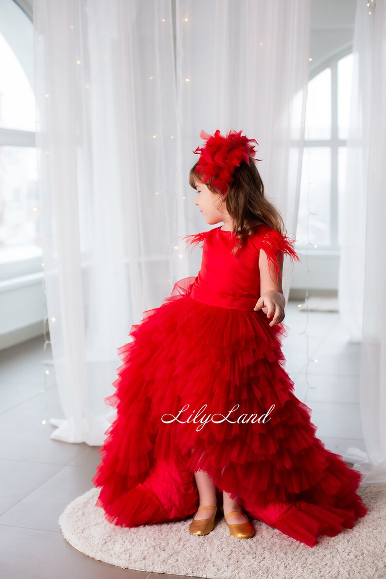 Blush Pink Multilayered Prom Ball Gown, Maxi Puffy Dress, Flower Girl