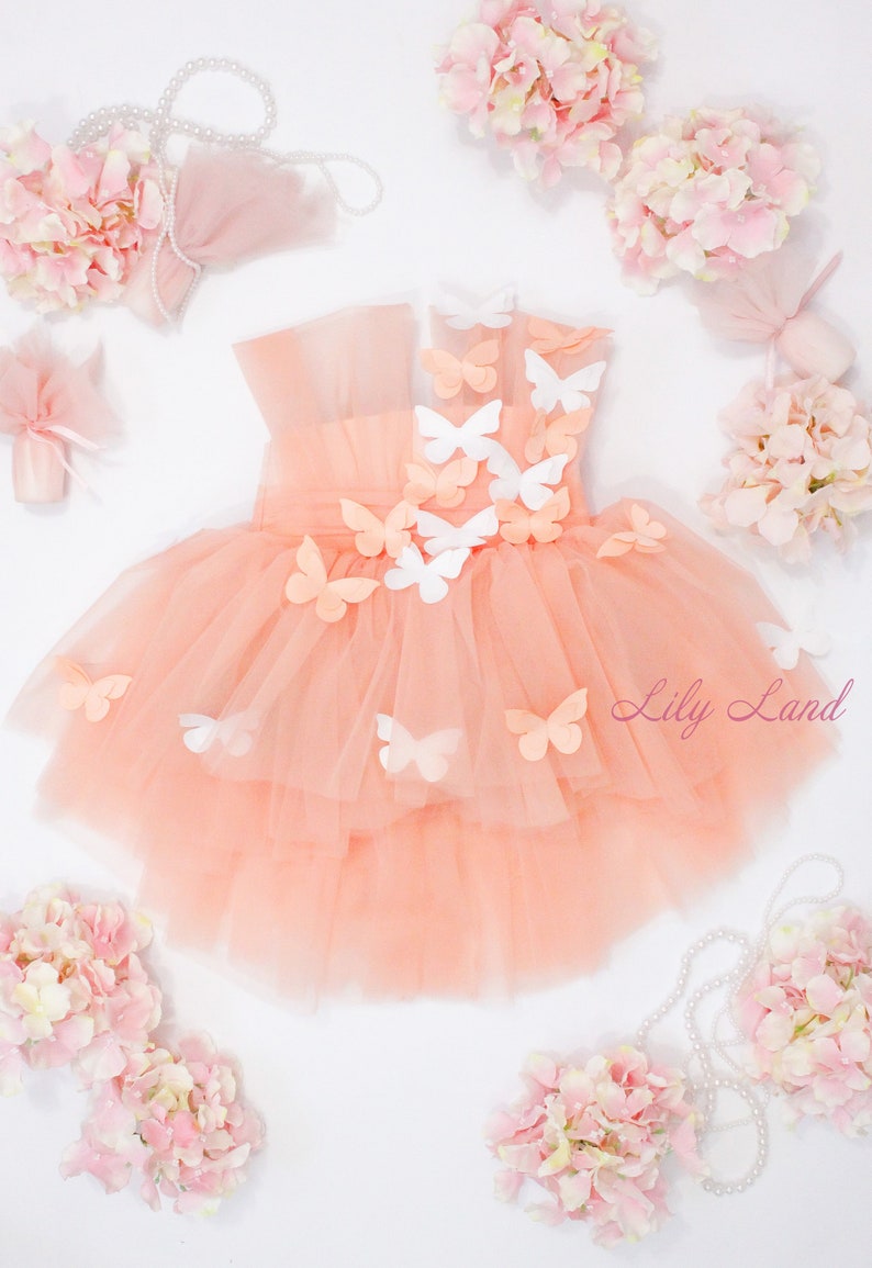 First Birthday Dress Butterfly Style Baby Girl Butterfly Etsy