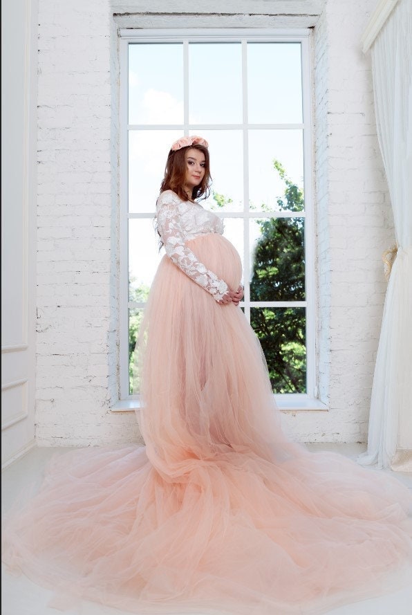 Photoshoot Maternity Gown Lace Maternity Dress Maternity Photo