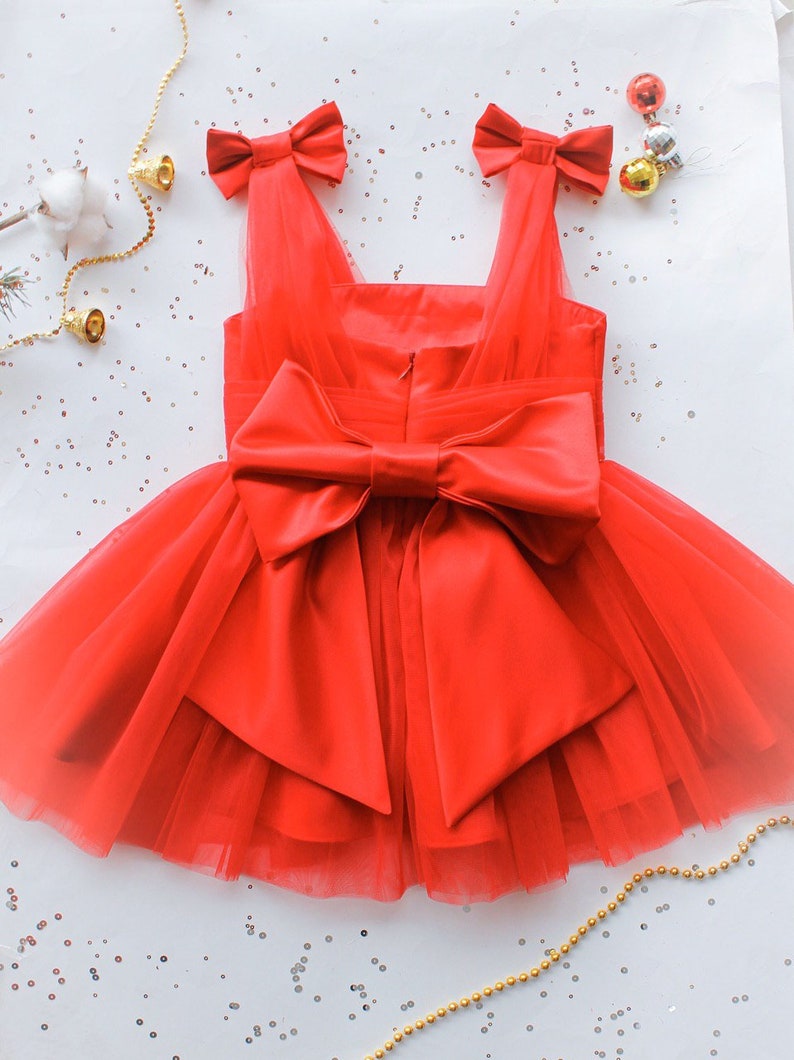 Blue Baby Girl Dress Stunning Tul Infant dress Toddler Flower Etsy España