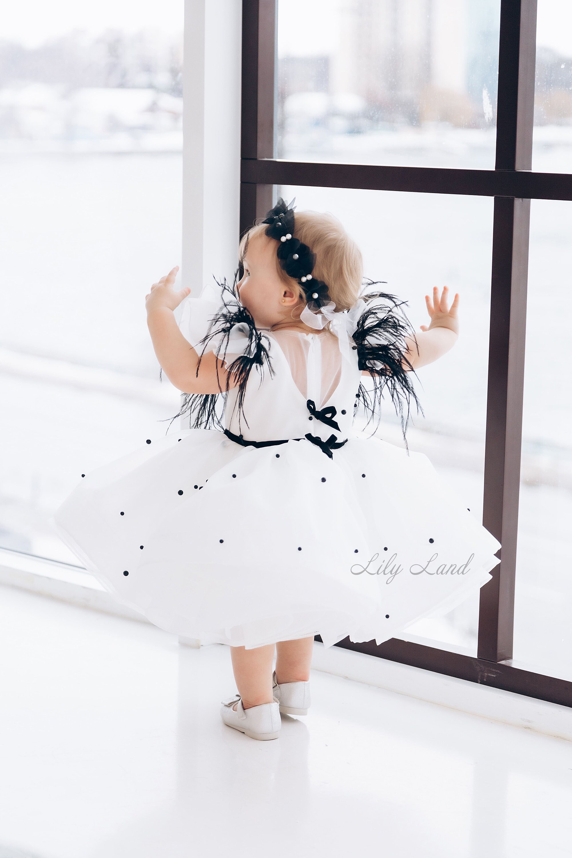 white birthday dress black girl White fitted tutu dress for birthday