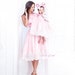 Mother daughter Matching dresses For mother and me Mommy and Me Matching Pink dress wedding birthday party flower girl birthday dress 