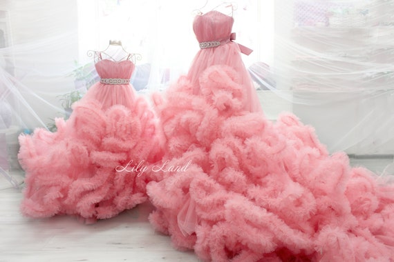 Princess dresses for top mom and daughter