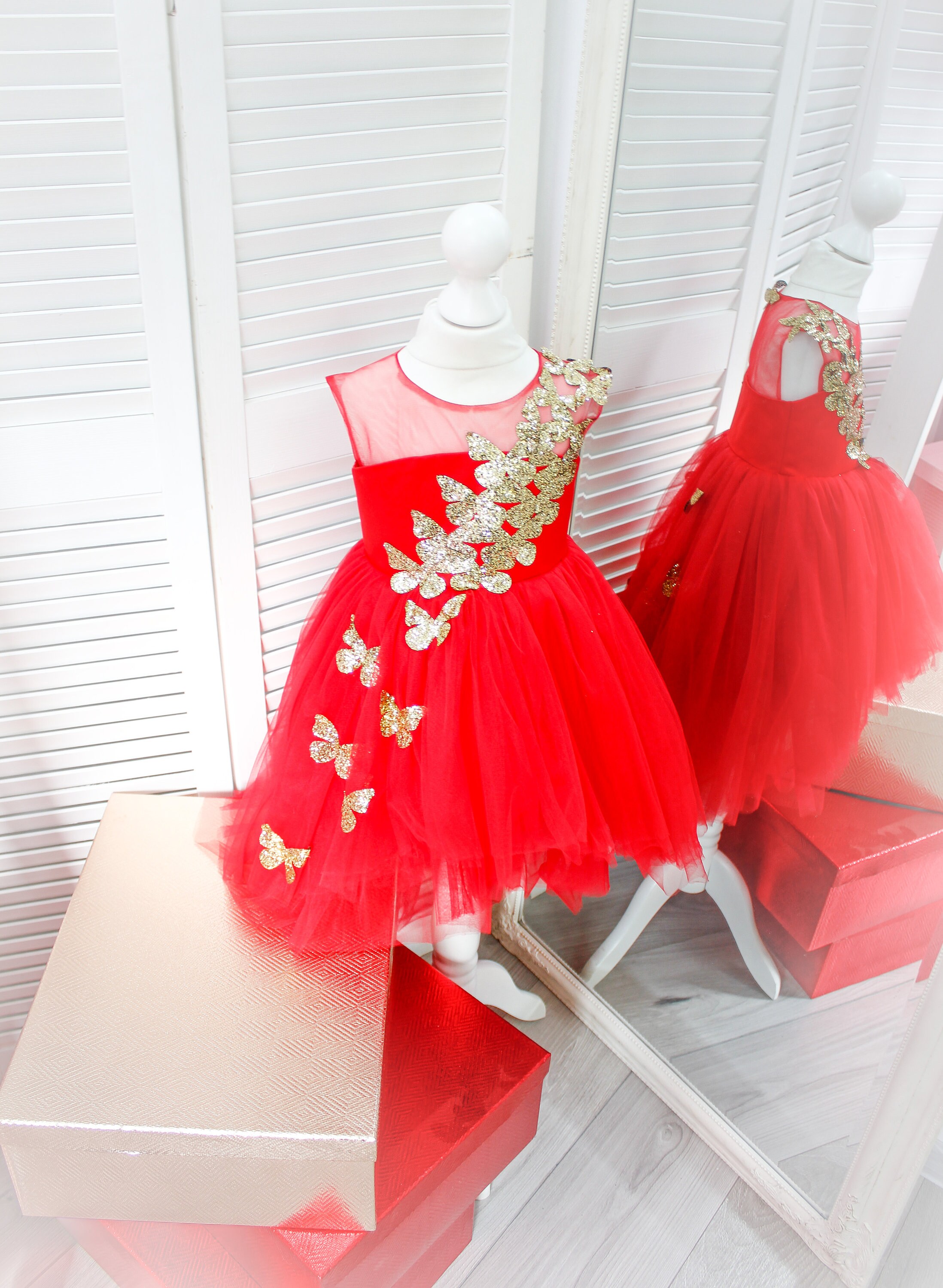 Gold butterfly baby dress birthday baby style butterfly Etsy