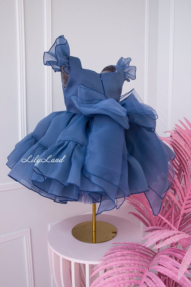 Toddler Girl Dress Navy Etsy