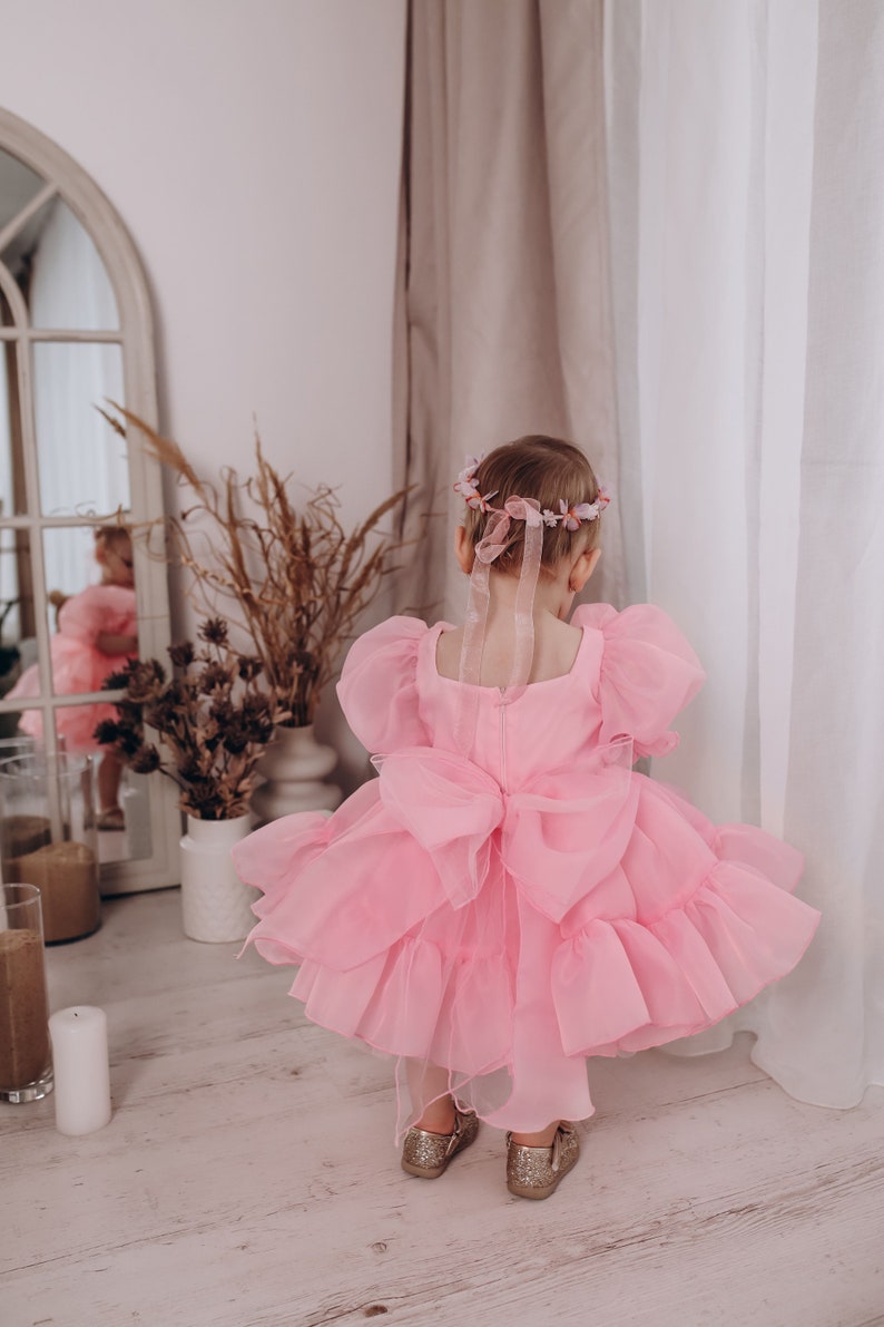 Blush Tutu & Tulle Puffy Flower Girl Dress First Baby Etsy