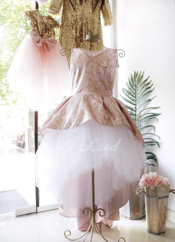 rose gold sparkling dress