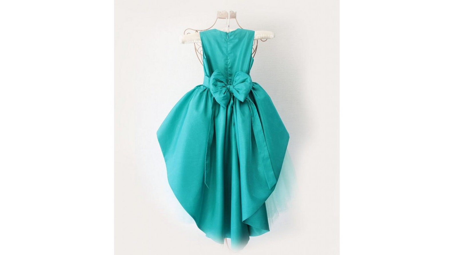 Mint Green Dress Girl Dress Mint Tulle Detachable Kids Long Etsy