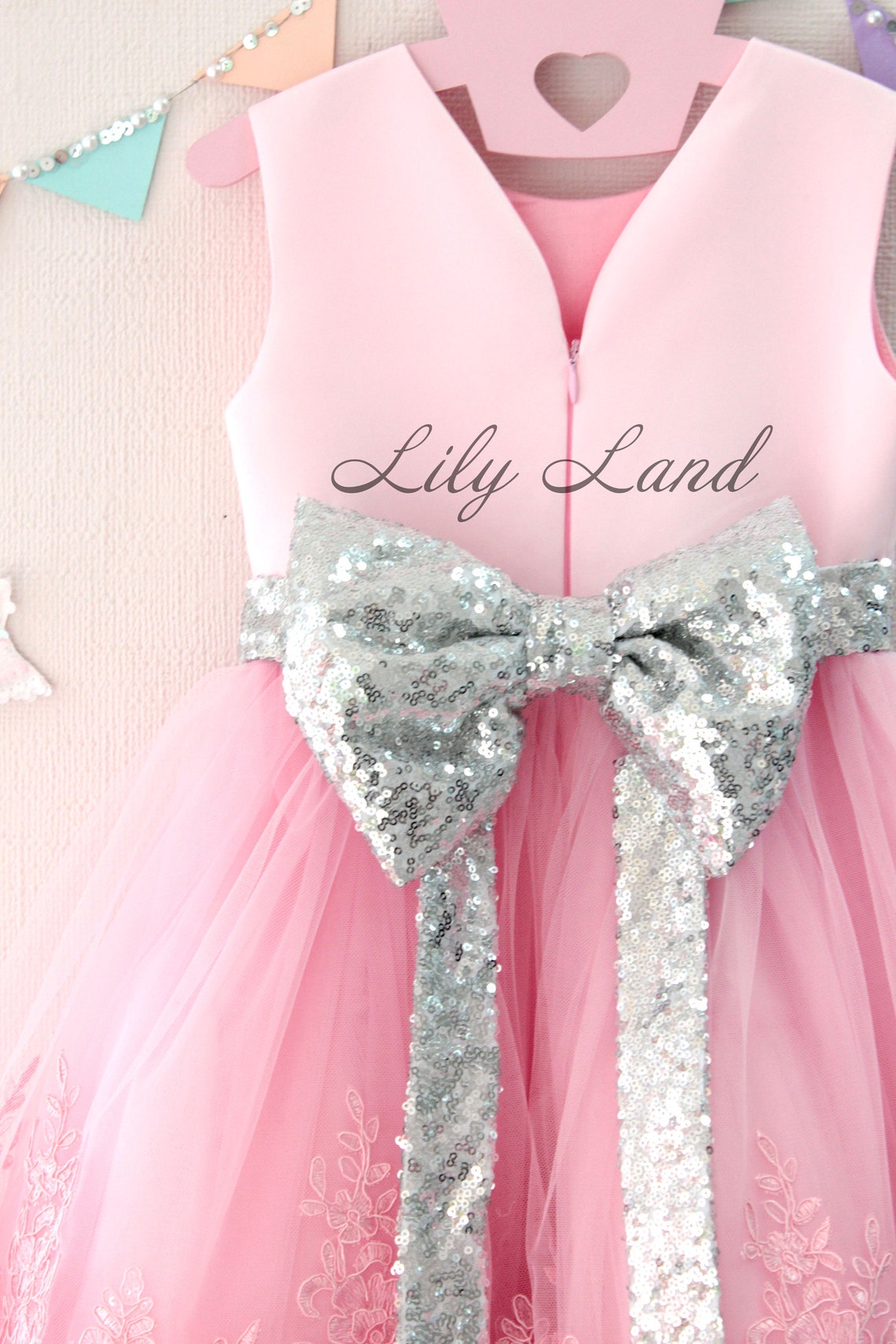 Pink Dress birthday party dress for girl sequin prom dress Etsy