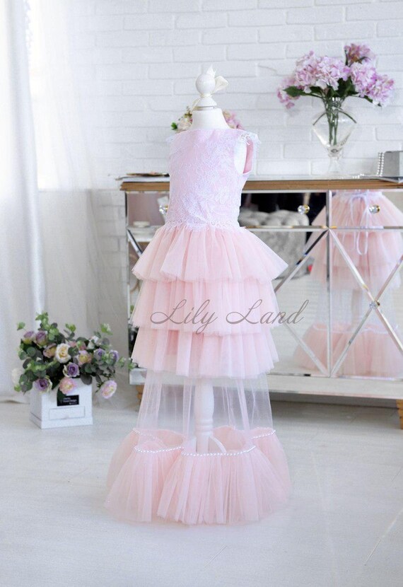 light pink girls dress