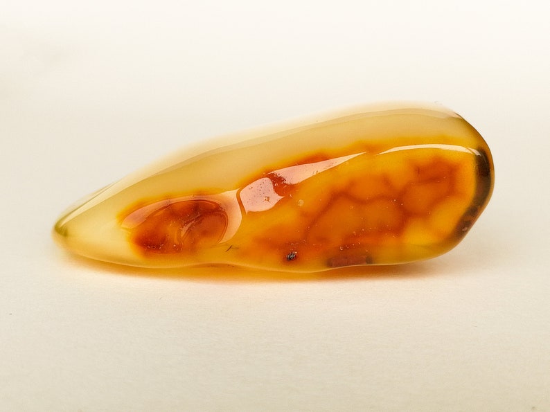 natural Baltic amber impressive statement pendant butterscotch color pure amber handmade jewelry Royal white raw amber pendant with hole