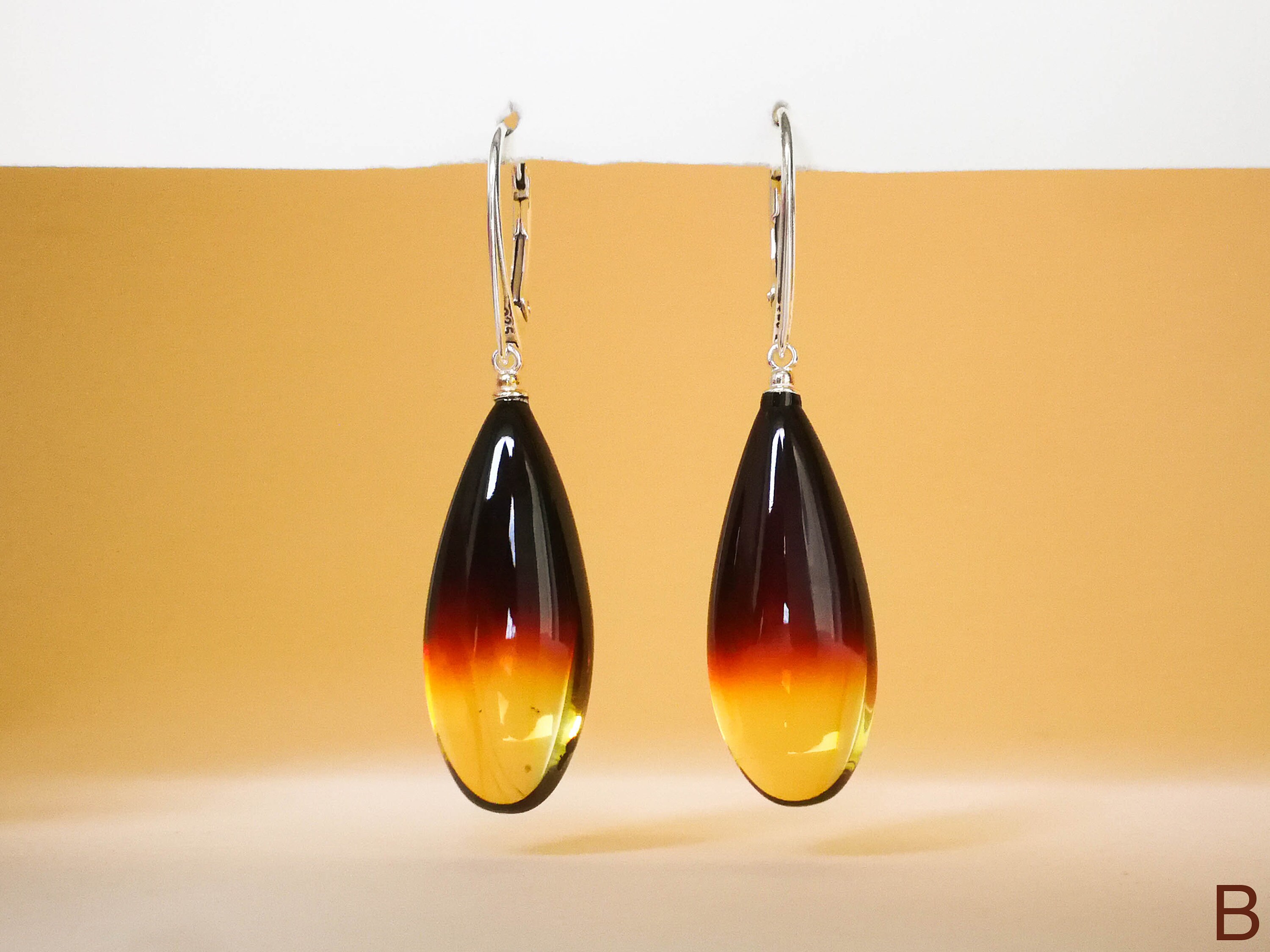 Große königliche Kirsche und klar Ombre Stil Bernstein | Etsy