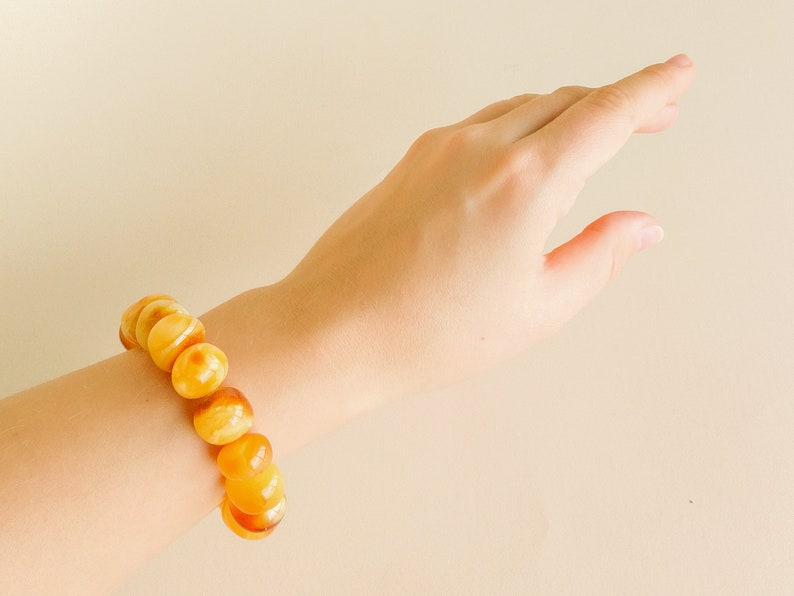 amber beads antique amber rondelle antique amber beads holiday jewelry Original large amber bracelet butterscotch round amber beads