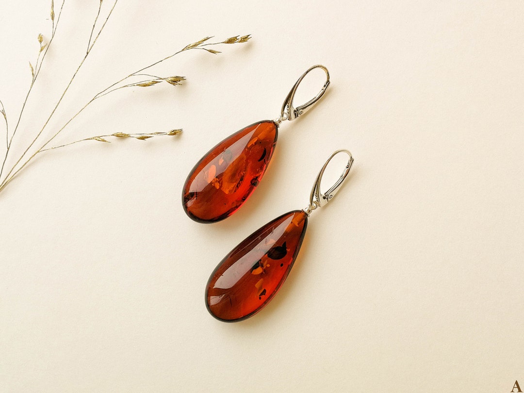 Details more than 154 amber teardrop earrings super hot