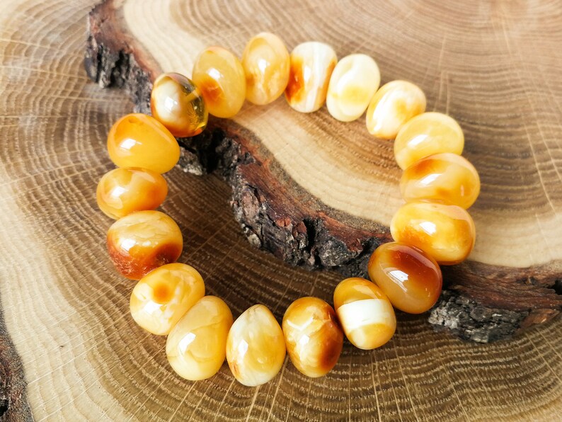 amber beads antique amber rondelle antique amber beads holiday jewelry Original large amber bracelet butterscotch round amber beads