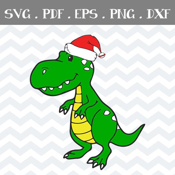 Download Santa saurus Dinosaur christmas Svg Dinosaur Pdf EPS PNG ...