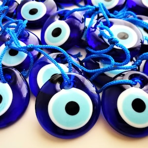 Bomboniere all'ingrosso con malocchio blu - matrimonio greco, nazar turco, mati greco, battesimo, baby shower - 4-4,5 cm (1,57"-1,77")