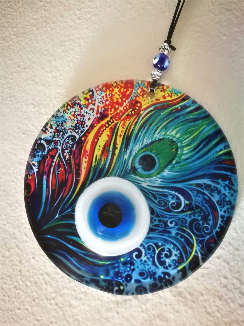 Fusion Evil Eye Wall Artglass Evil Eye for Home Decoreye - Etsy