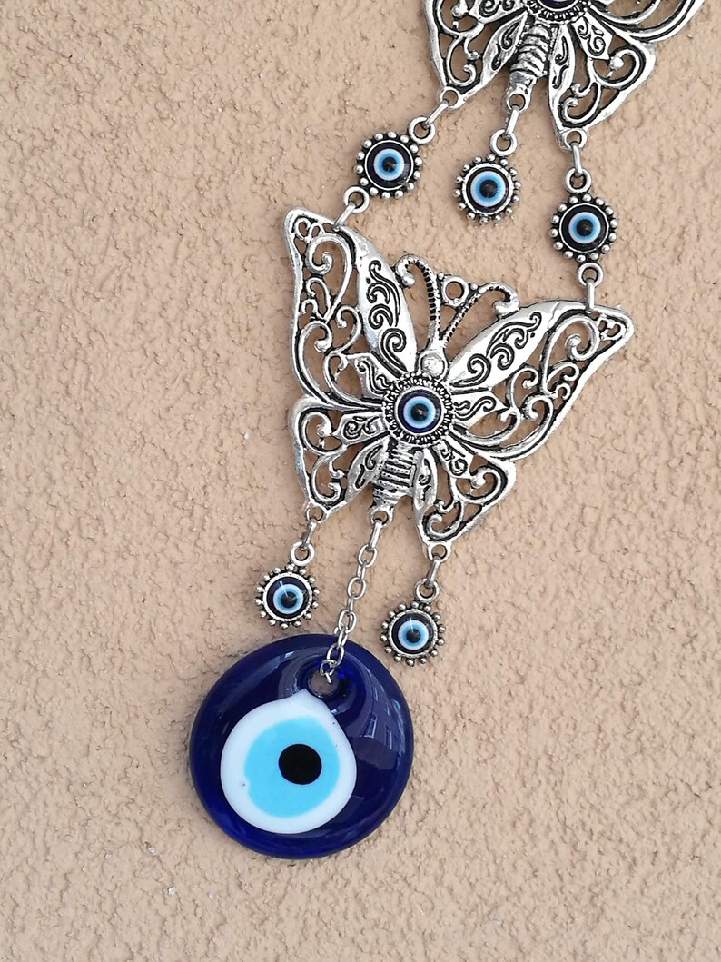 New Evil Eye Wall Hangingbutterfly Evil Eye Wall Etsy