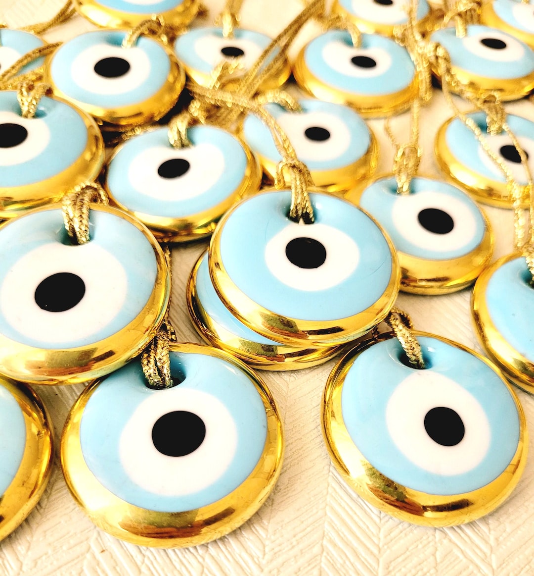Light Blue Evil Eye Luxury Evil Eye Favorsturkish Evil Etsy