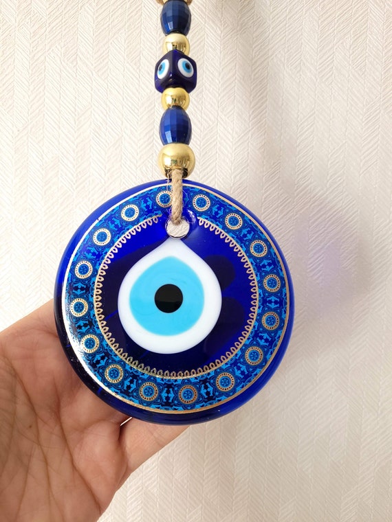 Modernes blaues Auge Wandbehang, Türkisches Auge Schutz, Wand-Dekor,  griechisches Auge Ornament, Geschenk zur Taufe - .de