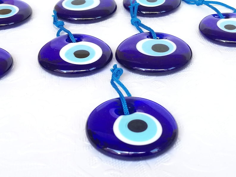 5.5 cm Turkish evil eye bead-Greek evil eye-evil eye favor bead-christmas tree ornament 5 pcs glass evil eye beads
